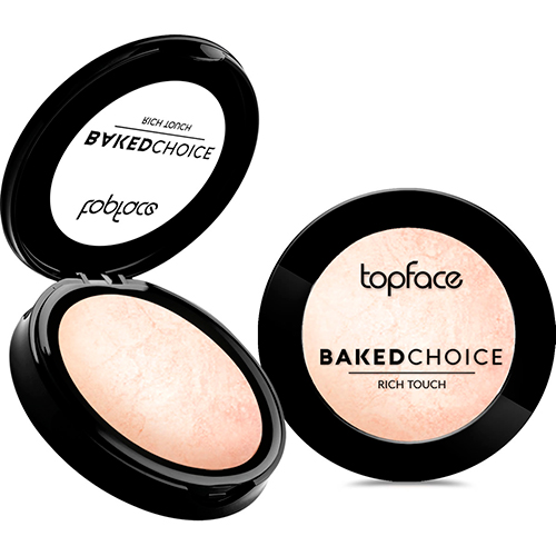 TopFace Хайлайтер запечений Baked Choice-Rich Touch Baked Highlighter №101- Champagne